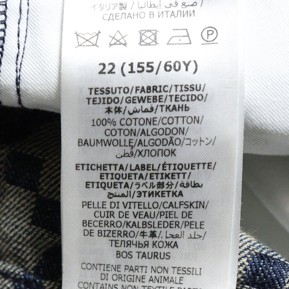 GUCCI(グッチ) ジャンボGG 総柄デニムパンツ レディース インディゴ 678811 XDBTX