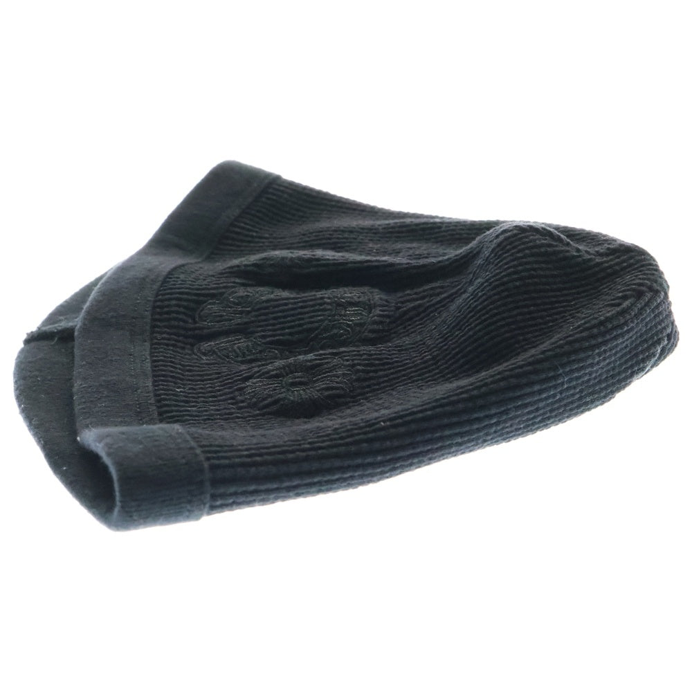 CHROME HEARTS(クロムハーツ) THERMAL BEANIE CH ホースシュー刺繍 サーマルニットビーニー ニットキャップ 帽子 ブラック
