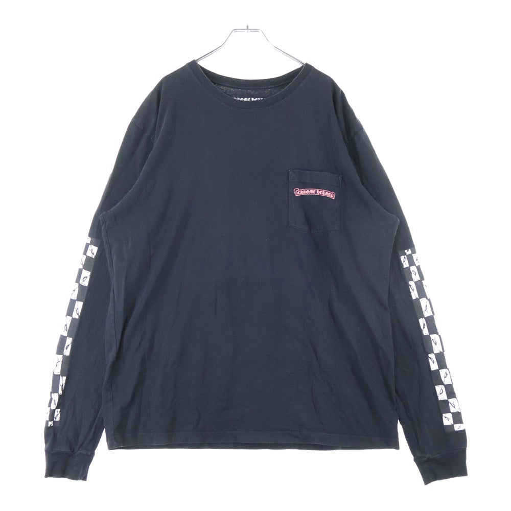 CHROME HEARTS(クロムハーツ) ×MATTY BOY PPO PRETENSE LS Tee×マッティーボーイ プリテンス バックプリント クルーネック長袖Tシャツカットソー ブラック