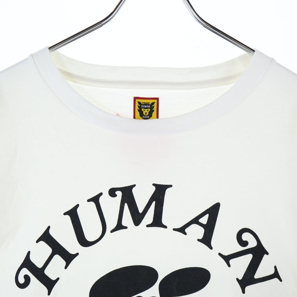 HUMAN MADE(ヒューマンメイド) ×Girls Don't Cry GDC Valentine's Day L/S Tee 両面ロゴプリント クルーネック長袖Tシャツカットソー ホワイト