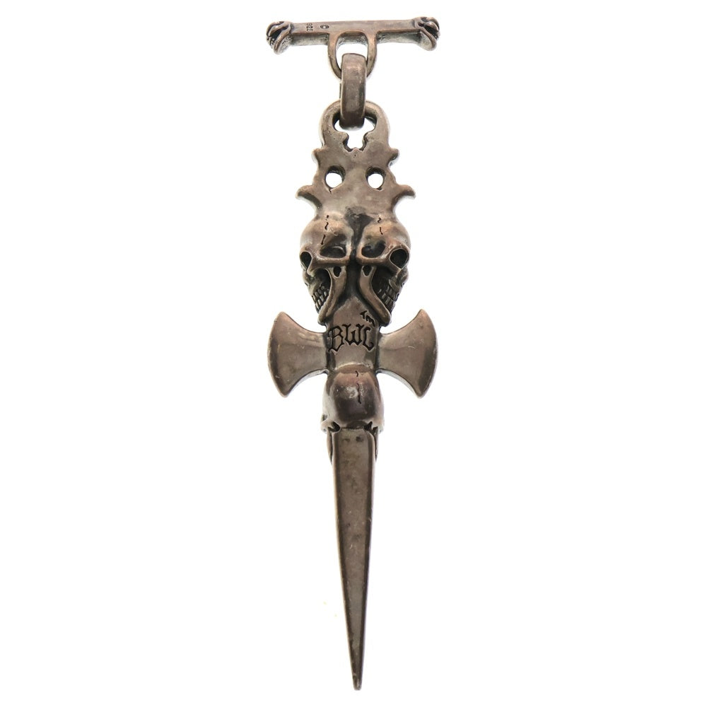 Bill Wall Leather/BWL(ビルウォールレザー) TRIPLE G.L.S DAGGER トリプルスカル ダガー シルバー ペンダントトップ