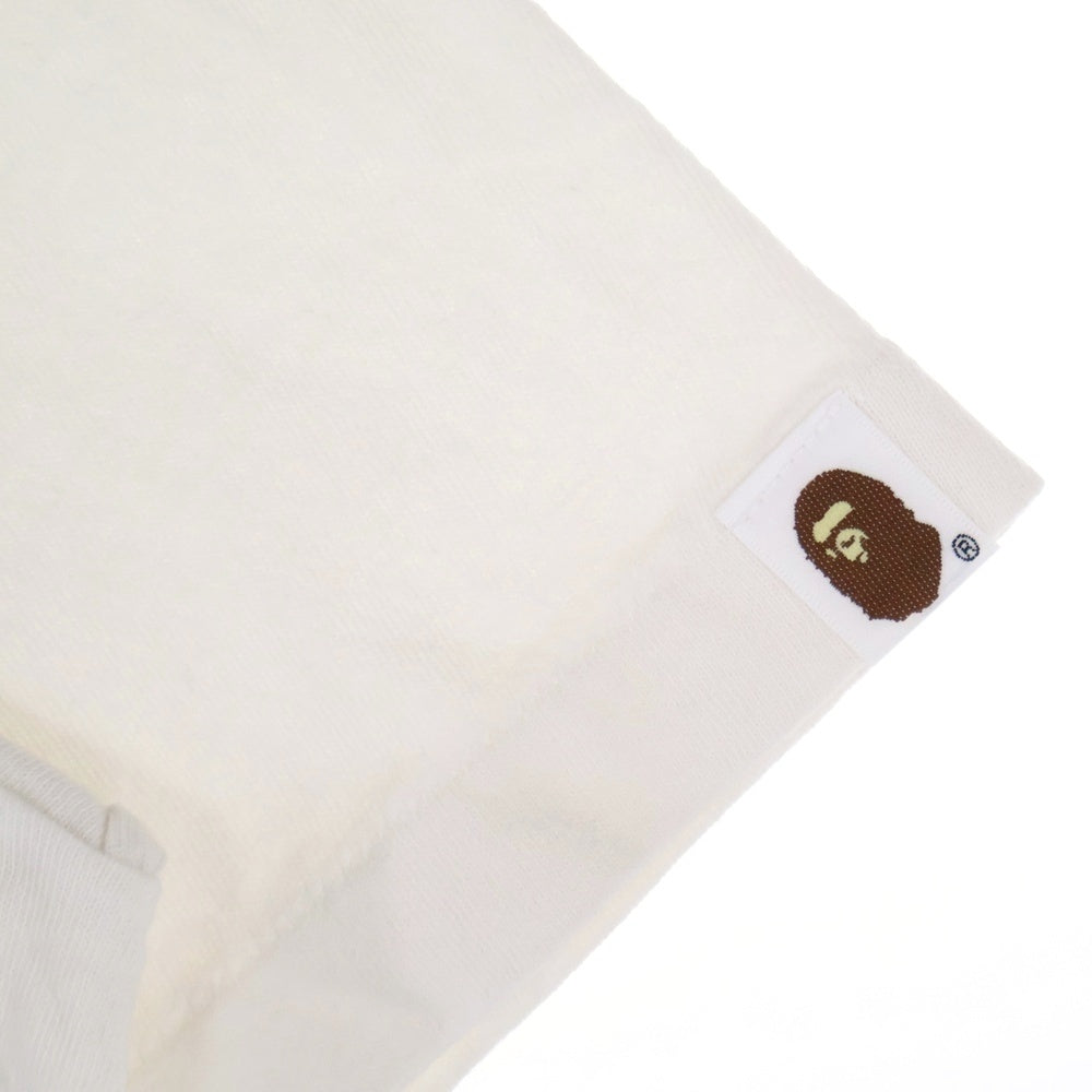 SAINT MICHAEL(セントマイケル) ×A BATHING APE BAPE GOD SS TEE アベイシングエイプ ゴッド クルーネック半袖Tシャツカットソー ホワイト SM-HR1-0000-C35