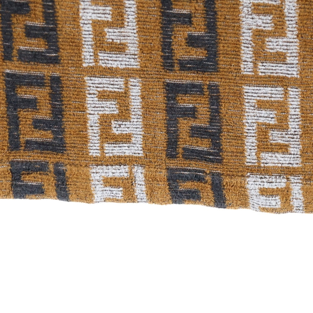 FENDI(フェンディ) VINTAGE 90s ズッカ総柄 コットンパイル地半袖ポロシャツ レディース ブラウン