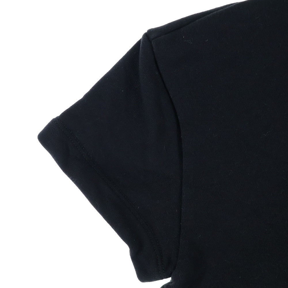 FENDI(フェンディ) 23AW FFロゴ ストラップ クロップド短丈クルーネック半袖Tシャツカットソー レディース ブラック JFI256 5V0