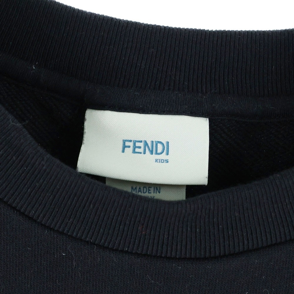 FENDI(フェンディ) 23AW FFロゴ ストラップ クロップド短丈クルーネック半袖Tシャツカットソー レディース ブラック JFI256 5V0