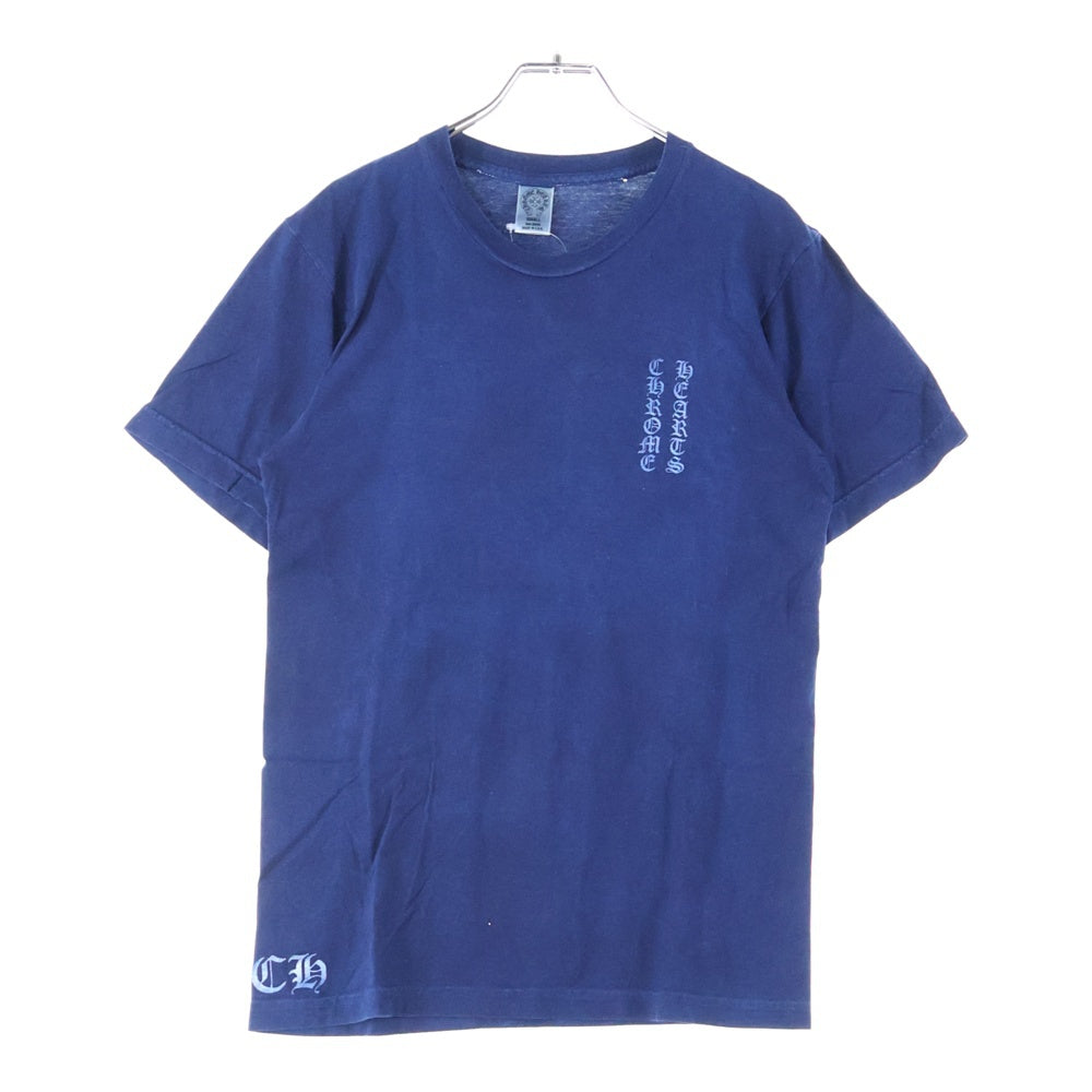 CHROME HEARTS(クロムハーツ) Indigo DyeDagger Print Tee 藍染め加工 インディゴダイダガープリント クルーネック半袖Tシャツカットソー インディゴ