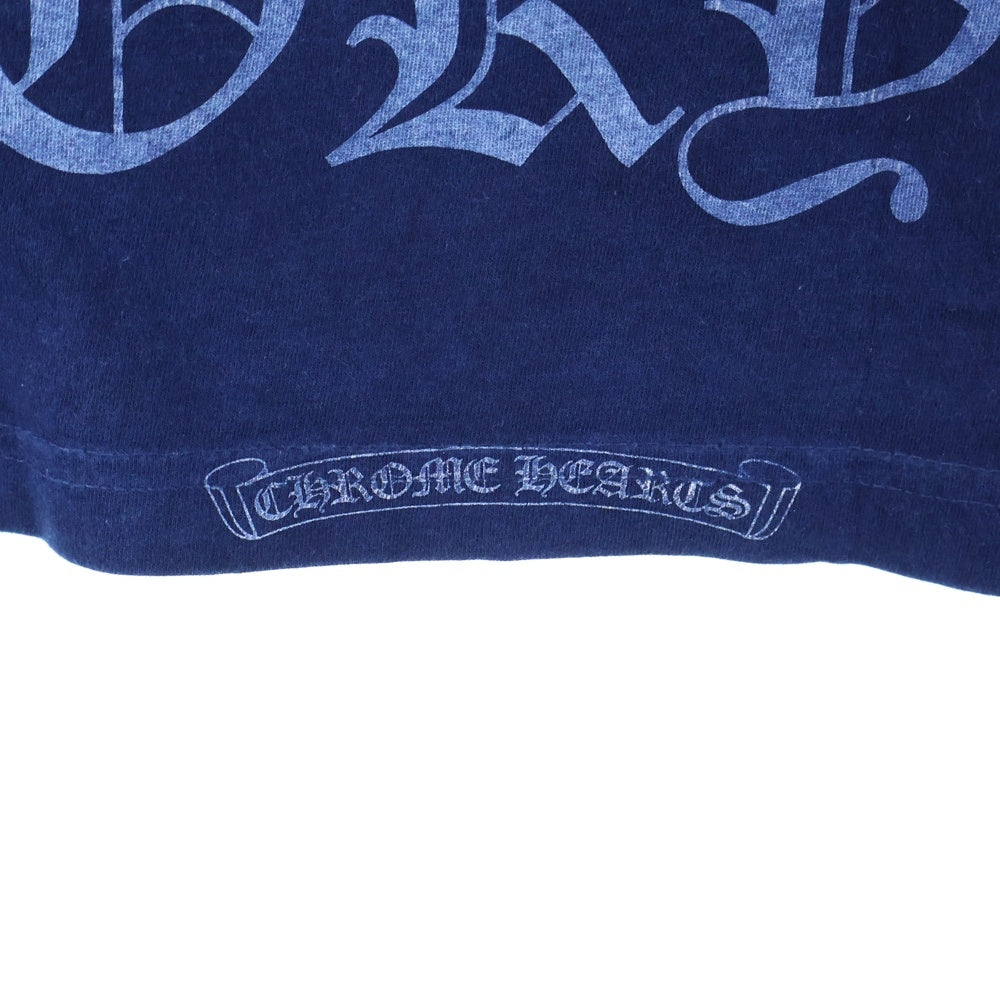 CHROME HEARTS(クロムハーツ) Indigo DyeDagger Print Tee 藍染め加工 インディゴダイダガープリント クルーネック半袖Tシャツカットソー インディゴ