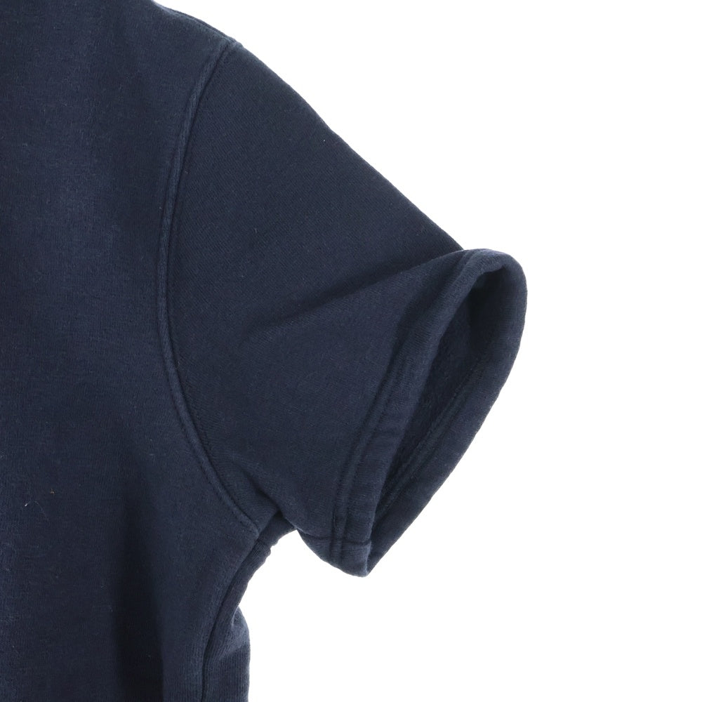 CHROME HEARTS(クロムハーツ) クロスパッチ付き コットン裏起毛 ショートスリーブスウェットシャツ ブラック