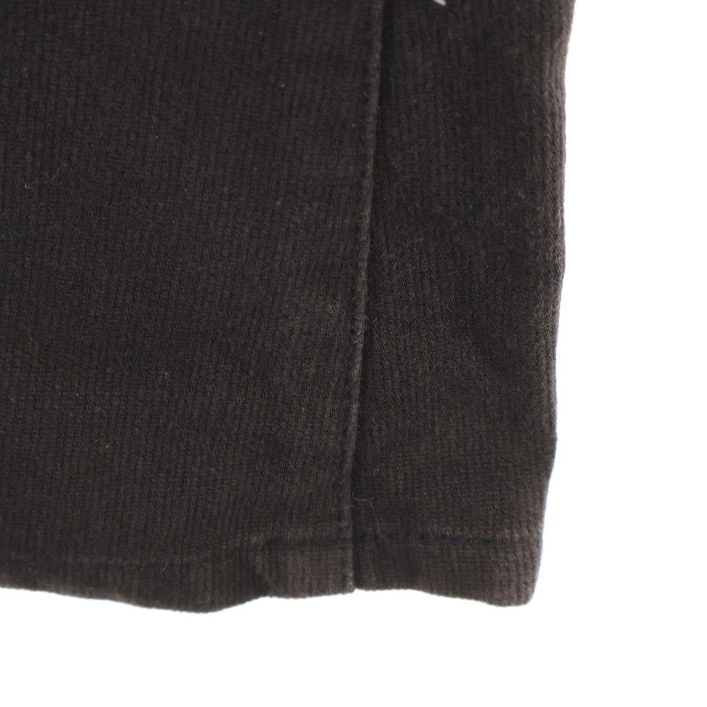 CHROME HEARTS(クロムハーツ) DNM PANTS CRS BTN クロスボタンフライ ウォッシュドデニムフレアパンツ ブラウン