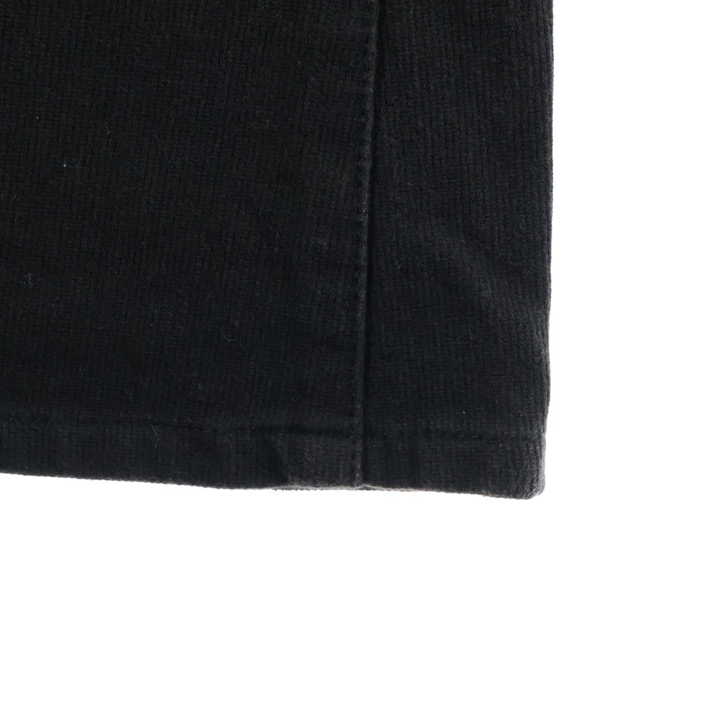 CHROME HEARTS(クロムハーツ) DNM PANTS CRS BTN クロスボタンフライ ウォッシュドデニムフレアパンツ ブラック