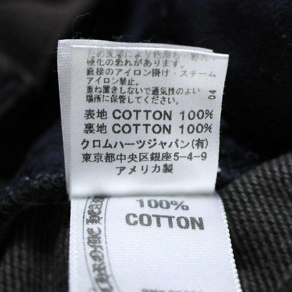 CHROME HEARTS(クロムハーツ) DNM PANTS CRS BTN クロスボタンフライ ウォッシュドデニムフレアパンツ ブラック