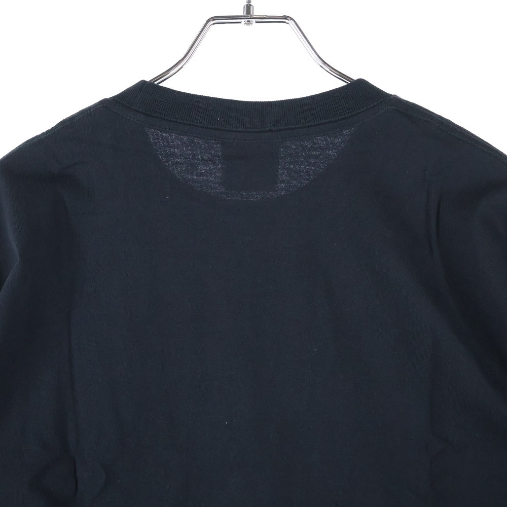A BATHING APE(アベイシングエイプ) COLOR CAMO APE FACE STA TEE カラーカモ エイプフェイススター クルーネック半袖Tシャツカットソー ブラック/パープル 001TEL801019M