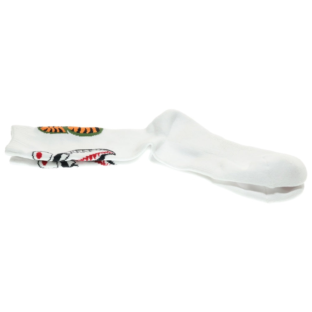 A BATHING APE(アベイシングエイプ) SHARK SOCKS シャークグラフィックソックッス ホワイト 1L80-184-005