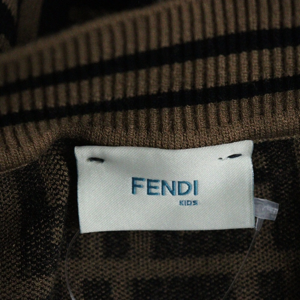 FENDI(フェンディ) ズッカ総柄デザインニットミニスカート レディース ブラウン JFG070
