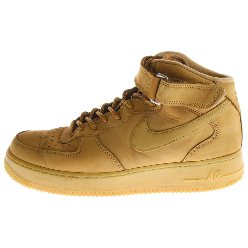 NIKE(ナイキ) Air Force 1 Mid Flax エアフォース1 フラックス ミッドカットスニーカー ブラウン US9/27cm DJ9158-200