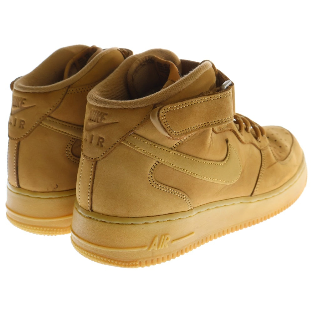 NIKE(ナイキ) Air Force 1 Mid Flax エアフォース1 フラックス ミッドカットスニーカー ブラウン US9/27cm DJ9158-200