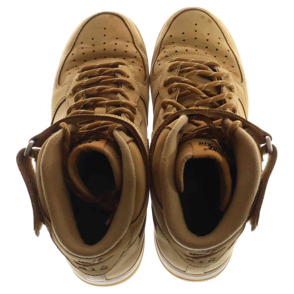 NIKE(ナイキ) Air Force 1 Mid Flax エアフォース1 フラックス ミッドカットスニーカー ブラウン US9/27cm DJ9158-200