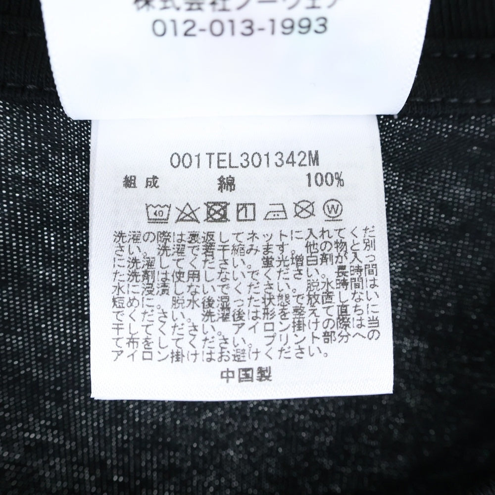 A BATHING APE(アベイシングエイプ) MAP CAMO BY BATHING APE RELAXED FIT TEE マップカモ リラックスフィット クルーネック半袖Tシャツカットソー ブラック 001TEL301342M