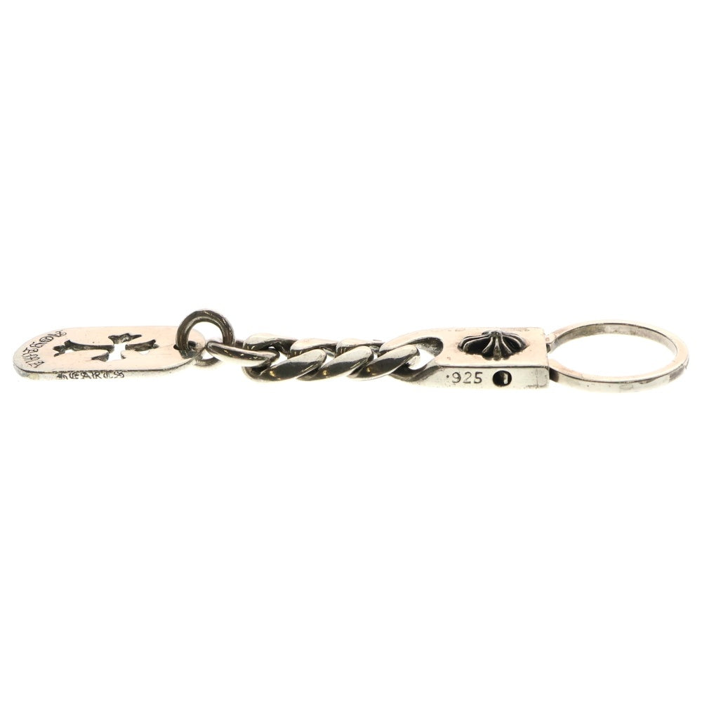 CHROME HEARTS(クロムハーツ) 青山限定 CHN D TAG SML CO CRS カットアウトクロスドッグタグ キーチェーン シルバー