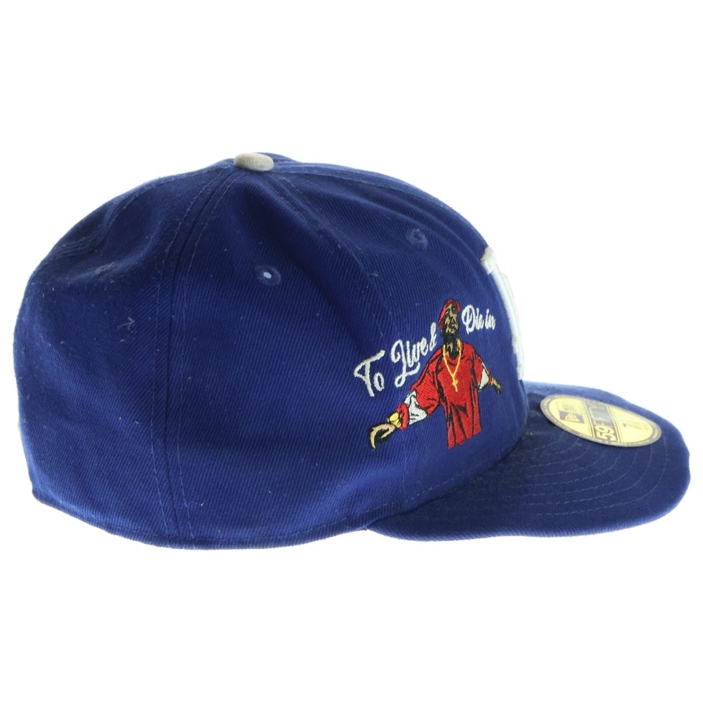NEW ERA(ニューエラ) 2PAC LA刺繍入りベースボールキャップ ブルー