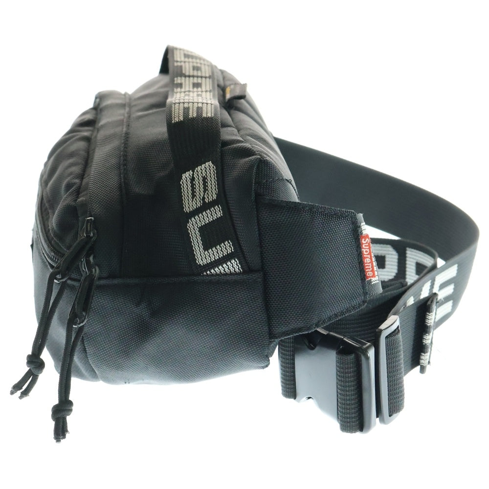 SUPREME(シュプリーム) 18SS Waist Bag ロゴ入りウェストバッグ ブラック