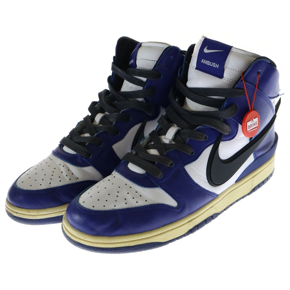 NIKE(ナイキ) ×AMBUSH DUNK HIGH DEEP ROYAL ×アンブッシュ ダンク ディープロイヤル ハイカットスニーカー ブルー/ホワイト US10/28cm CU7544-400
