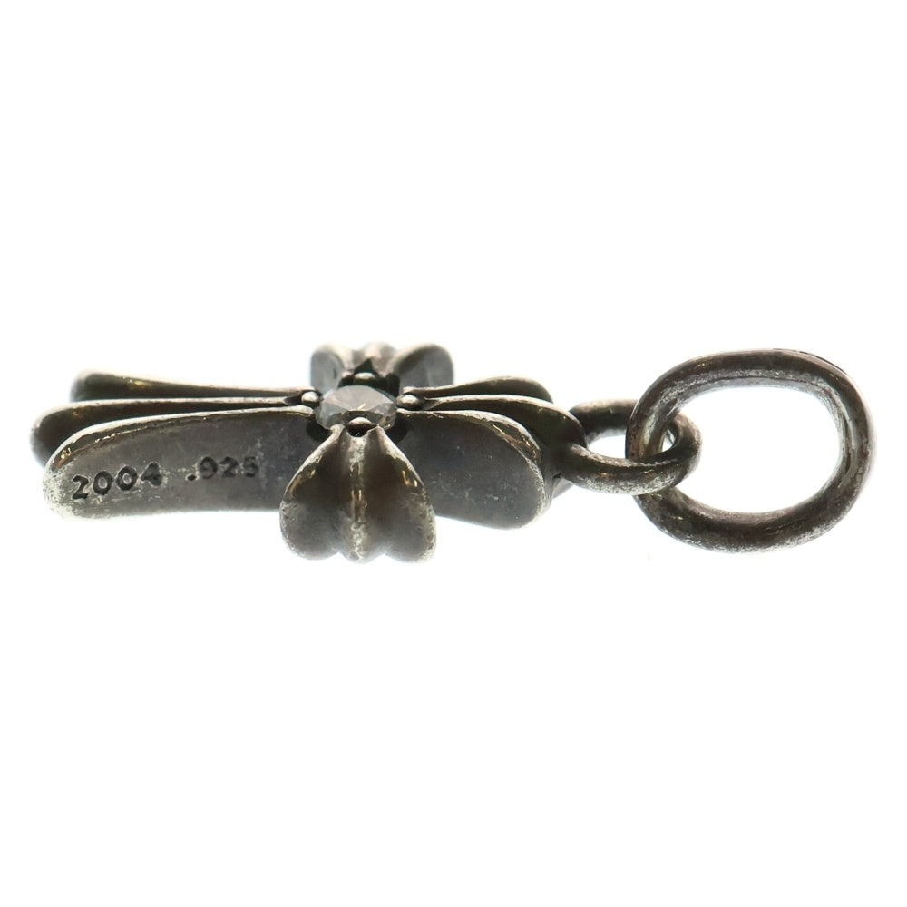 CHROME HEARTS(クロムハーツ) CRS BBYFAT DMND ベイビーファットクロス 両面1ダイヤ ペンダントトップ シルバー BCA238
