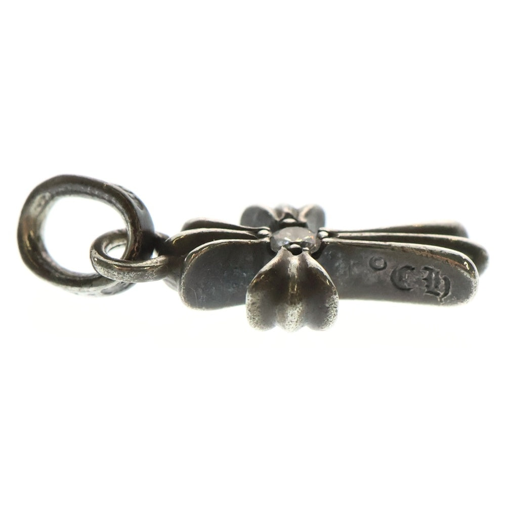 CHROME HEARTS(クロムハーツ) CRS BBYFAT DMND ベイビーファットクロス 両面1ダイヤ ペンダントトップ シルバー BCA238