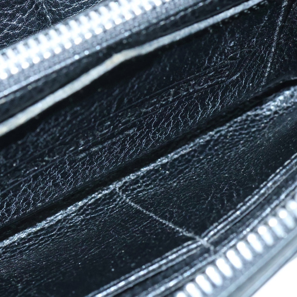 CHROME HEARTS(クロムハーツ) REC F ZIP QUILTED マルチパッチ セメタリー クロスキルティング レザーウォレット 財布 ブラック/マルチカラー