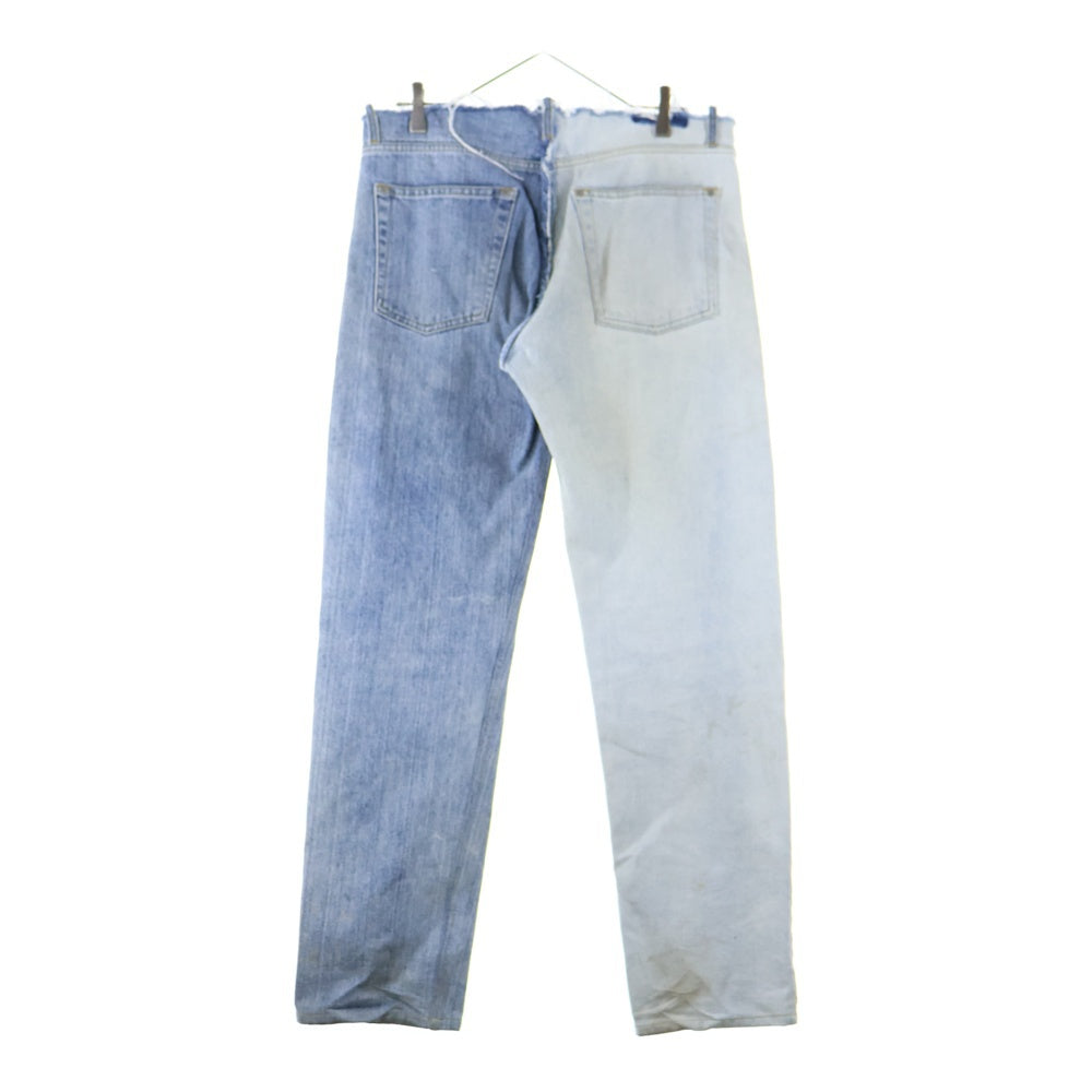 Martin Margiela(マルタンマルジェラ) 21SS Split Denim スプリット再構築ダメージ加工デニムパンツ インディゴ S50LA0175