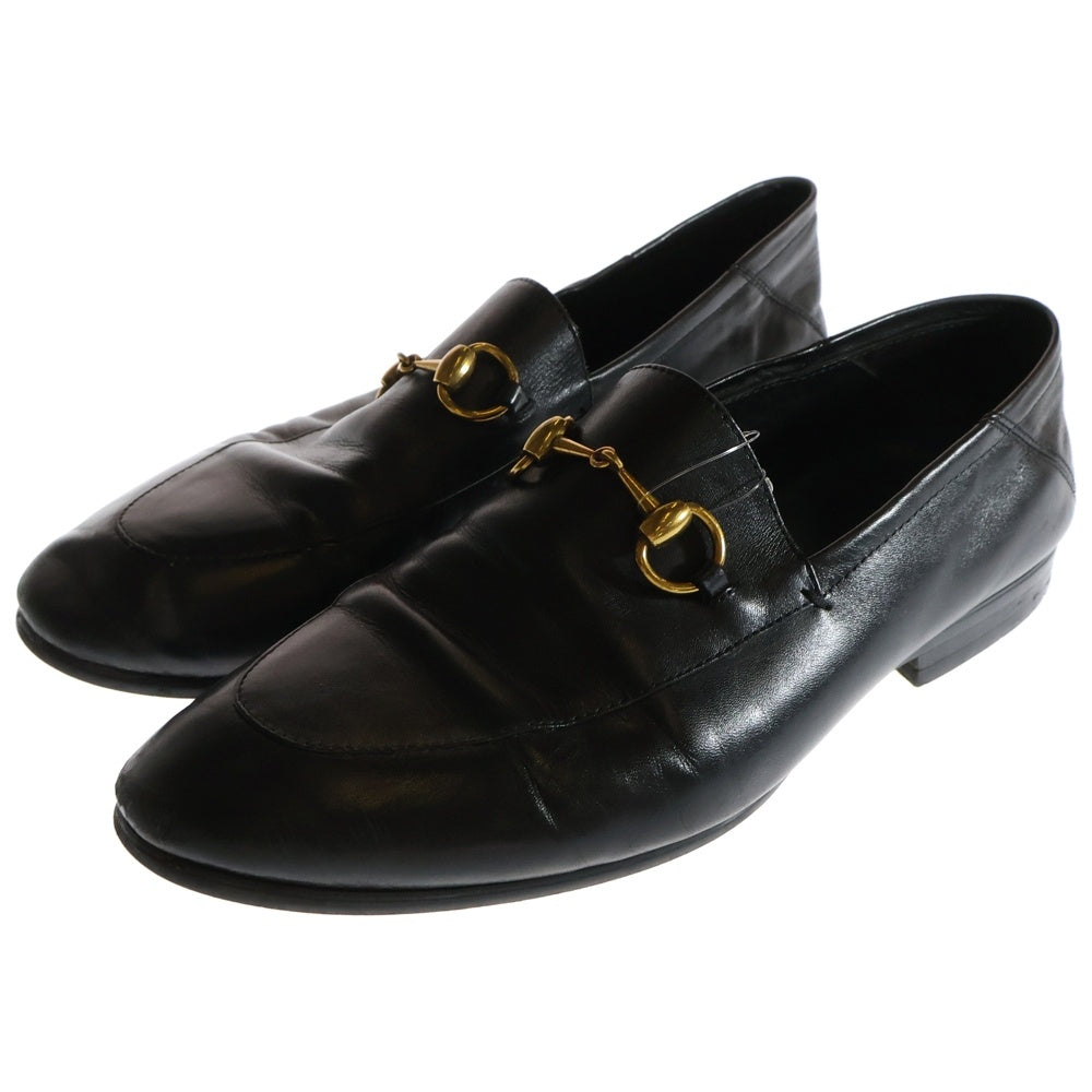GUCCI(グッチ) ブリクストン ホースビットレザーローファー ブラック 407314