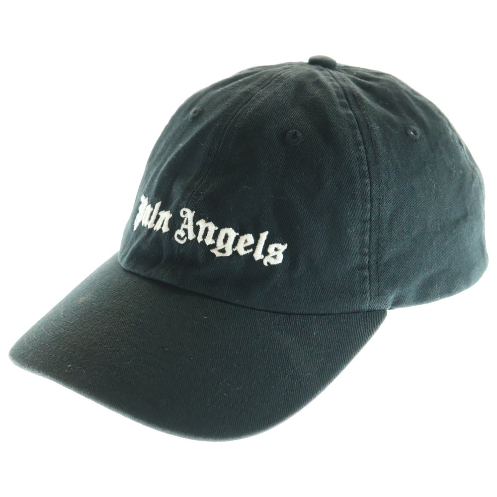 Palm Angels(パームエンジェルス) フロントロゴ刺繍キャップ ブラック PMLB003S19224013