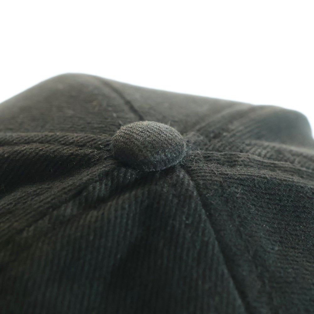 VETEMENTS(ヴェトモン) 18SS HAUTE COUTURE CAP オートクチュールキャップ ベースボールキャップ 帽子 刺繍ロゴキャップ ブラック WSS18AC16