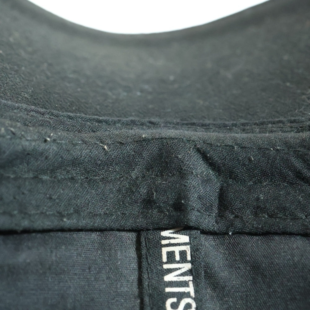 VETEMENTS(ヴェトモン) 18SS HAUTE COUTURE CAP オートクチュールキャップ ベースボールキャップ 帽子 刺繍ロゴキャップ ブラック WSS18AC16