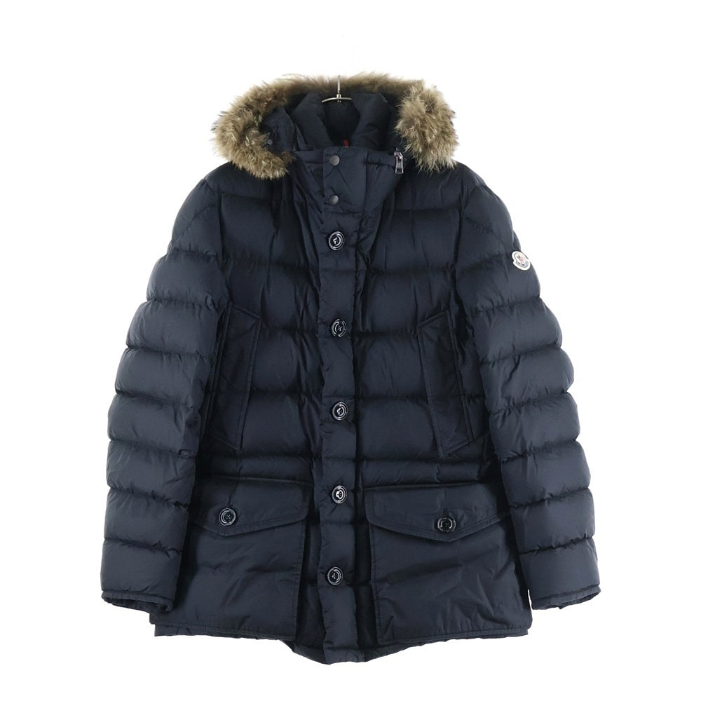 MONCLER(モンクレール) CLUNY GIBBOTTO ファーフード付き ダウンジャケット ブラック I20911B52502