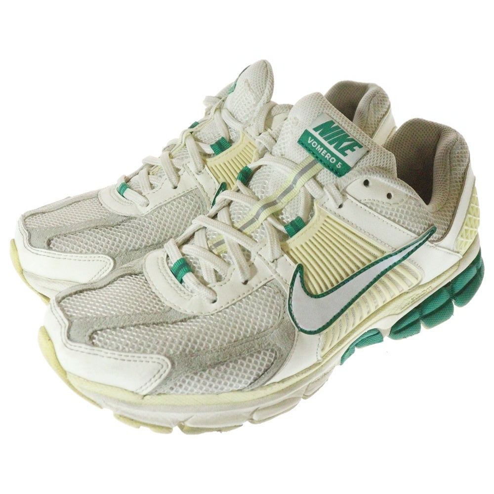 NIKE(ナイキ) Zoom Vomero 5 ズーム ボメロ ローカットスニーカー イエロー×ホワイト US8.5/26.5cm FN8361-100