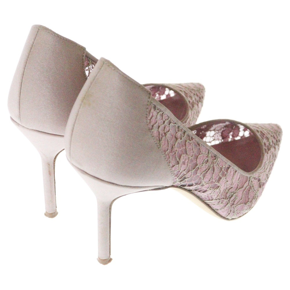 MANOLO BLAHNIK(マノロブラニク) ROSE LACE ローズレース ヒールパンプス レディース ピンク BBLA 90 104172