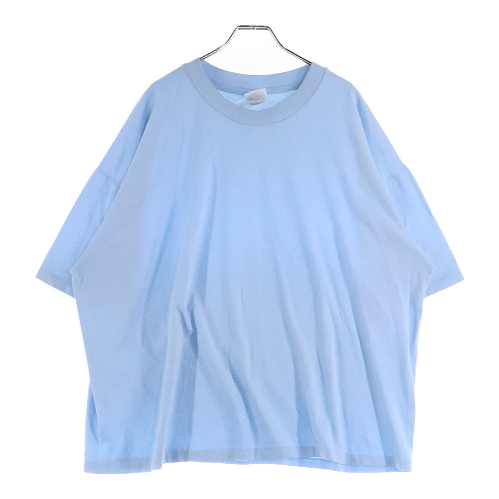 VINTAGE(ヴィンテージ) 90-00s Hanes 無地クルーネック半袖Tシャツカットソー ブルー