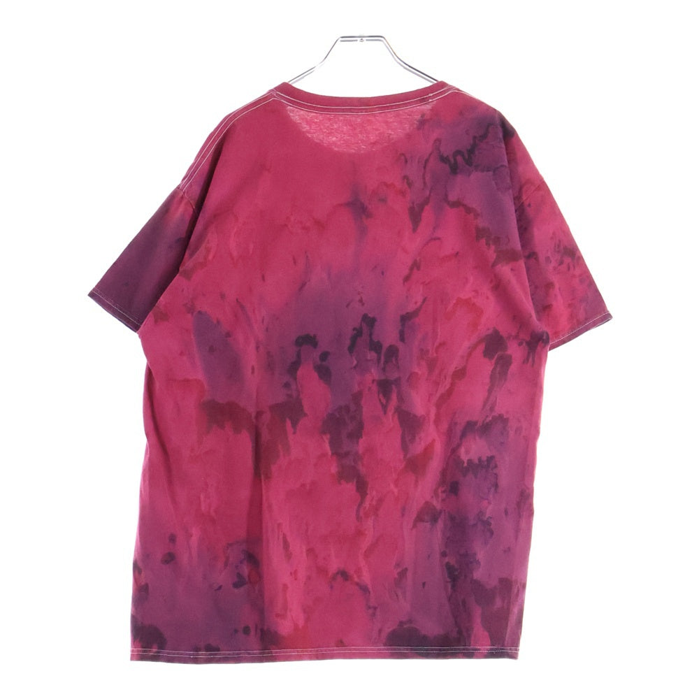 NO BRAND(ノーブランド) FALL OUT BOY フロントプリントクルーネック半袖Tシャツカットソー レッド