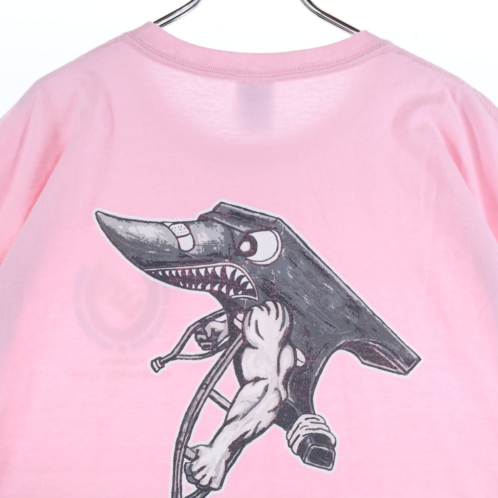 VINTAGE(ヴィンテージ) 00s JERZEES 両面プリントクルーネック半袖Tシャツカットソー ピンク
