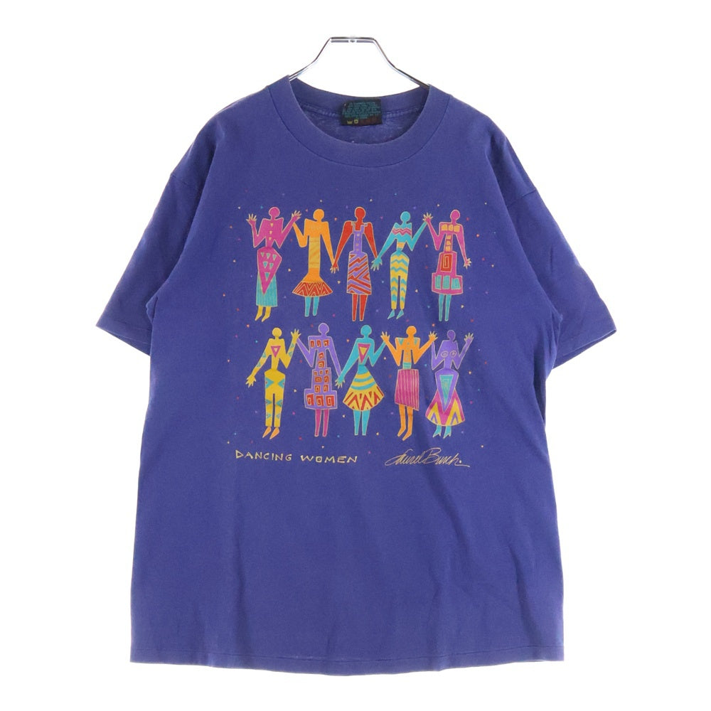 VINTAGE(ヴィンテージ) 90s DANCING WOMEN クルーネック半袖Tシャツカットソー パープル