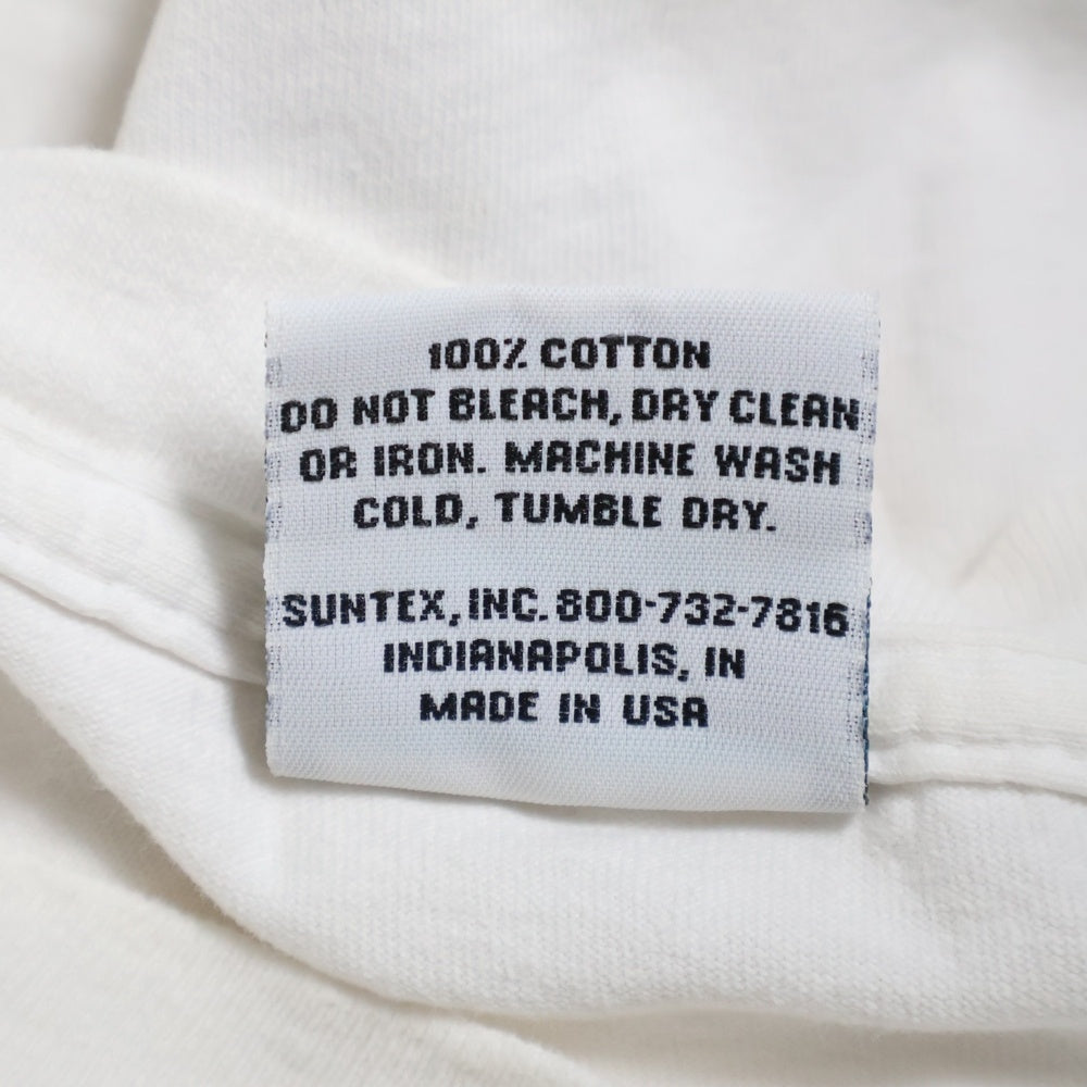 VINTAGE(ヴィンテージ) 90s INDIANAPOLIS フロントプリントクルーネック半袖Tシャツカットソー ホワイト
