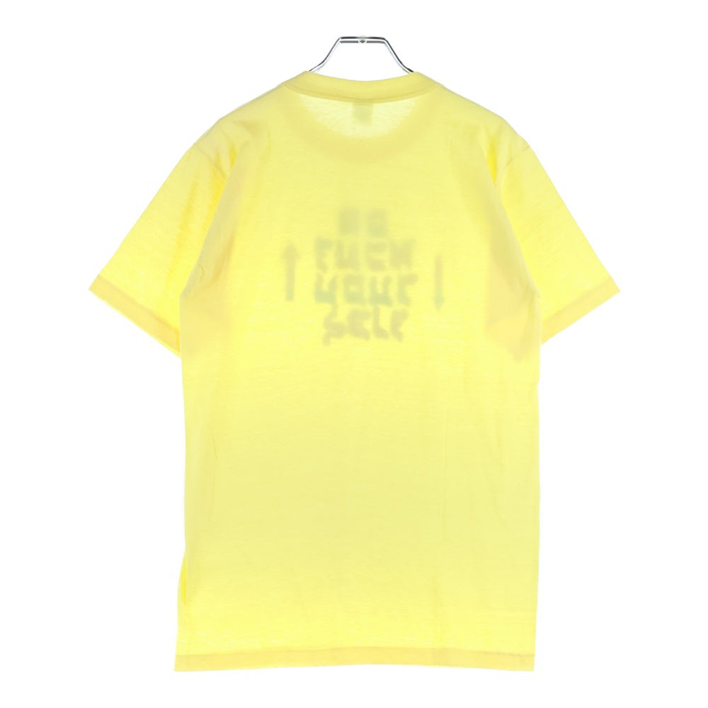 VINTAGE(ヴィンテージ) 80s SANFORD フロントプリントクルーネック半袖Tシャツカットソー イエロー