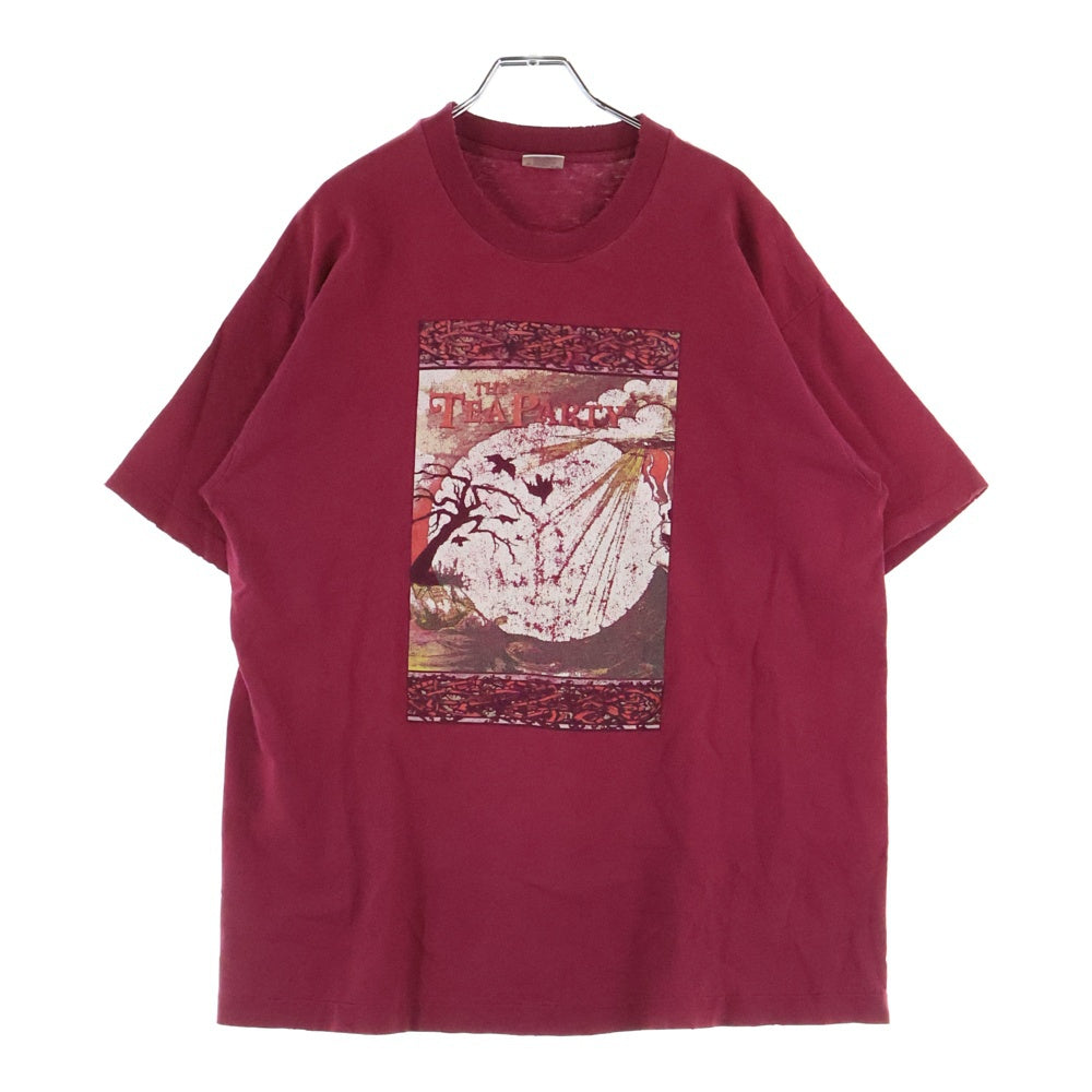 VINTAGE(ヴィンテージ) 90s FRUIT OF THE LOOM フロントプリントクルーネック半袖Tシャツカットソー レッド