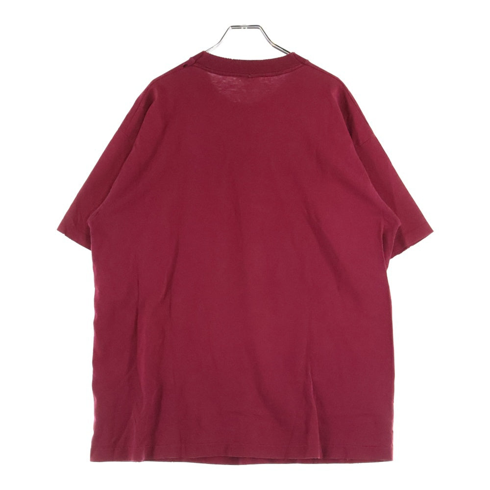 VINTAGE(ヴィンテージ) 90s FRUIT OF THE LOOM フロントプリントクルーネック半袖Tシャツカットソー レッド