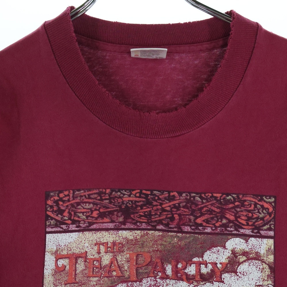 VINTAGE(ヴィンテージ) 90s FRUIT OF THE LOOM フロントプリントクルーネック半袖Tシャツカットソー レッド
