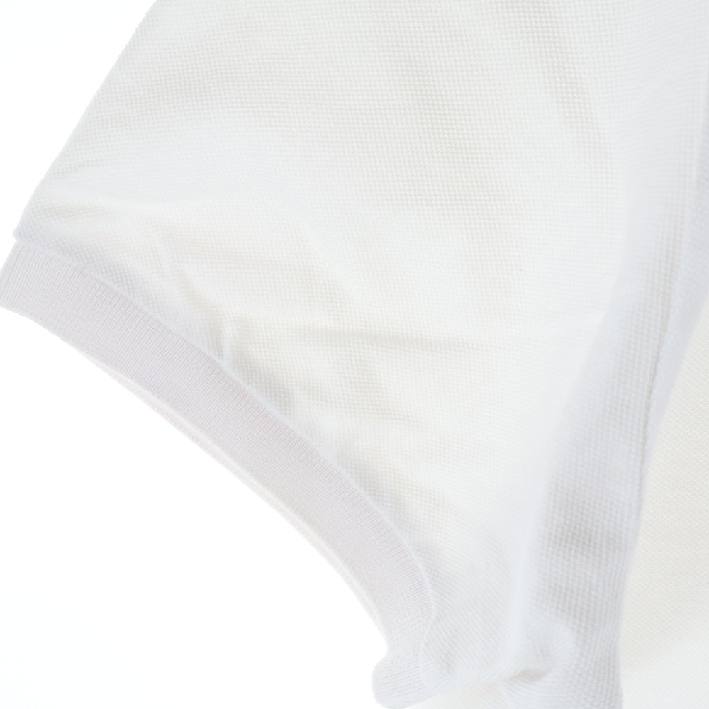 TATRAS(タトラス) GEO ジェオ 胸ロゴ刺繍 鹿の子 半袖ポロシャツ ホワイト MTAT25S8272-M