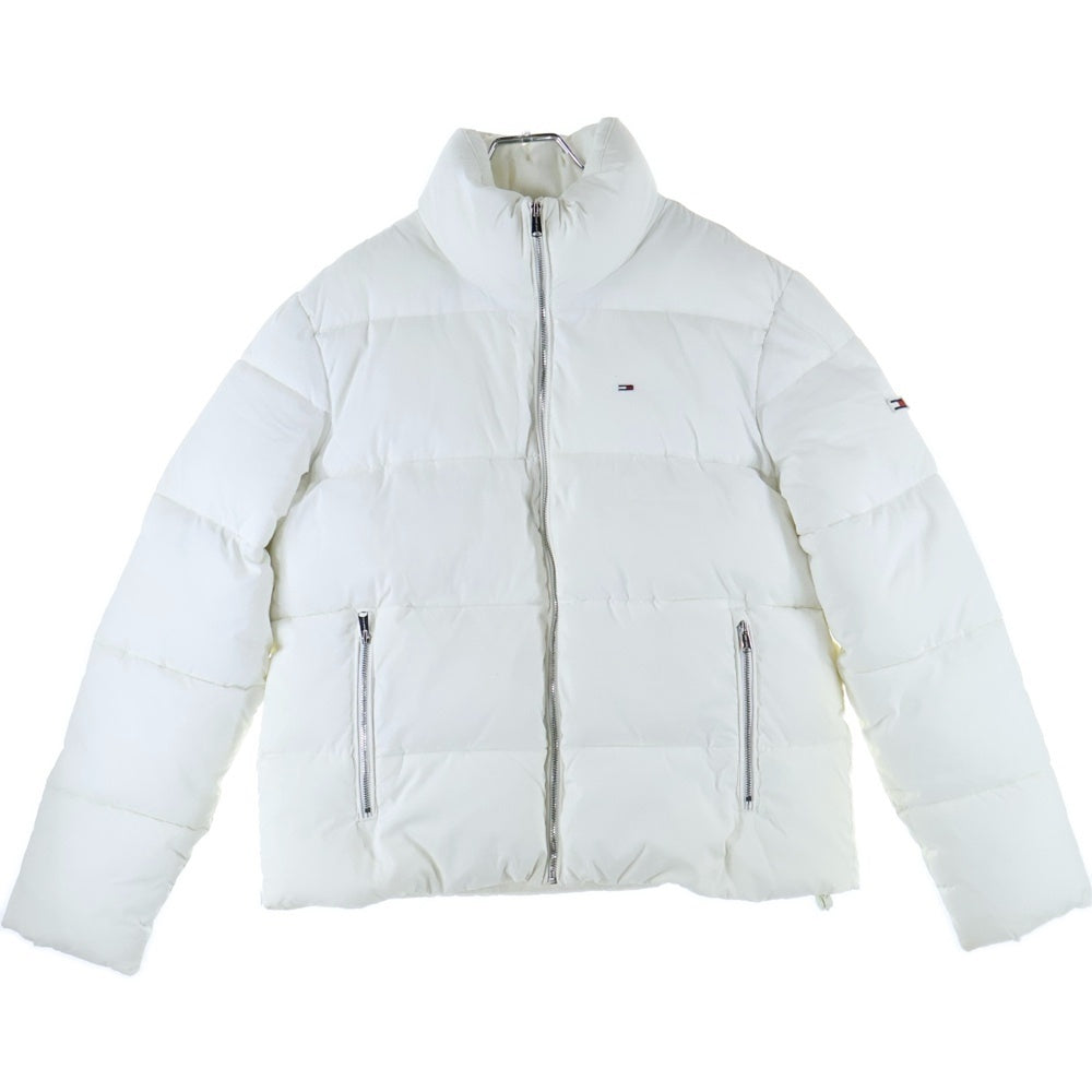 TOMMY JEANS(トミージーンズ) フロントロゴ刺繍 ダウンジャケット ホワイト DW0DW07110