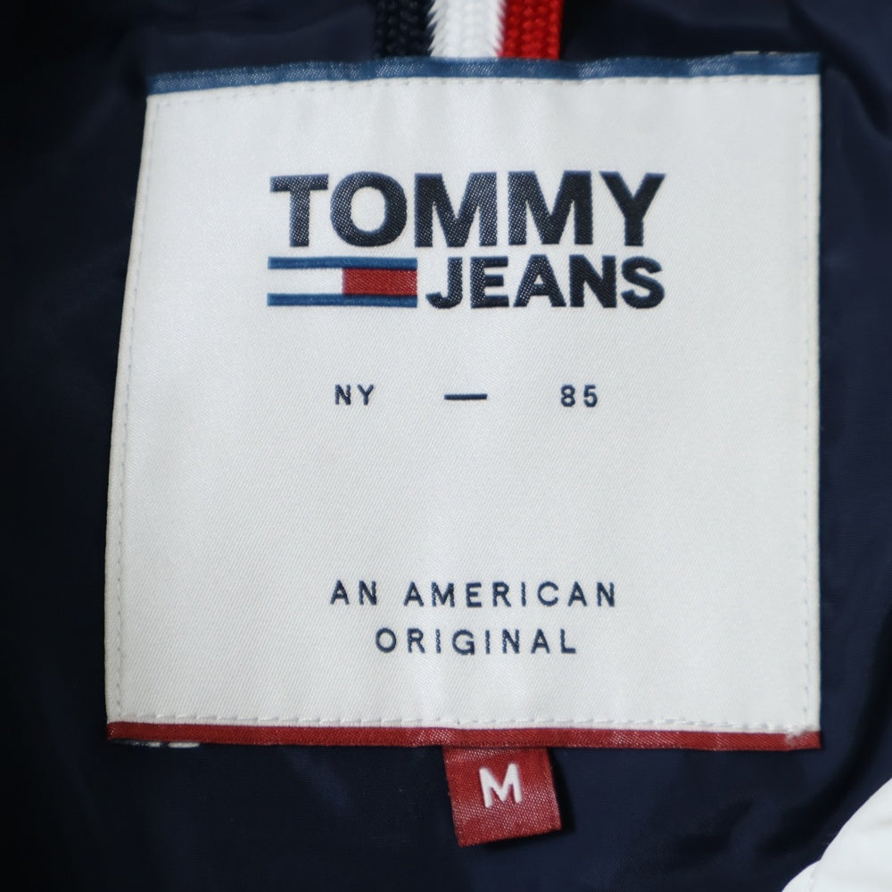 TOMMY JEANS(トミージーンズ) フロントロゴ刺繍 ダウンジャケット ホワイト DW0DW07110