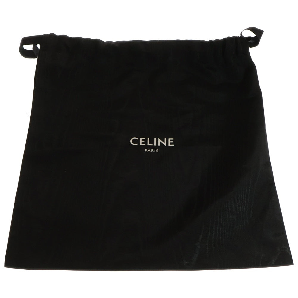 CELINE(セリーヌ) ブロック ウェッジ ミュール カーフスキン ジャガード テキスタイル レザーサンダル レディース ホワイト 363655147C.01OK